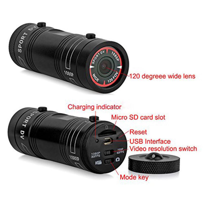 Mini F9 HD Bike Motorcycle Helmet Sports Action Camera  Car Video Recorder auto vehicle