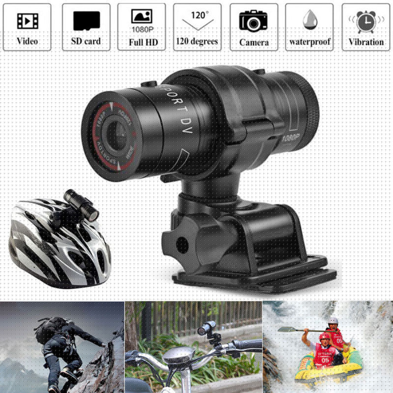 Mini F9 HD Bike Motorcycle Helmet Sports Action Camera  Car Video Recorder auto vehicle