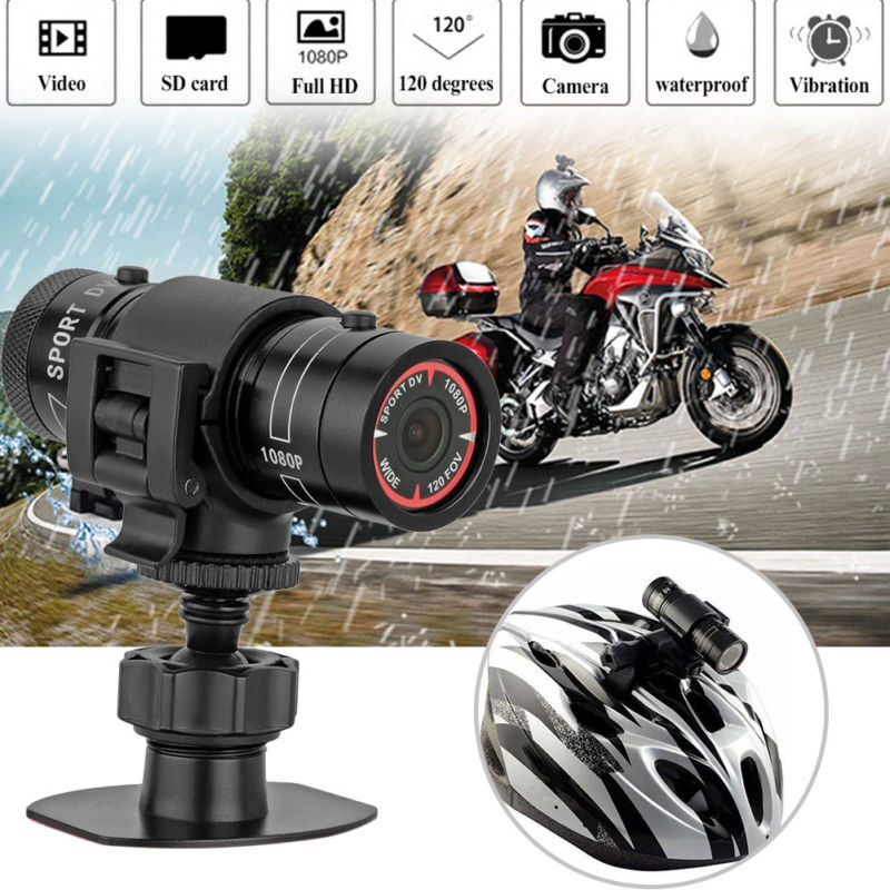 Mini F9 HD Bike Motorcycle Helmet Sports Action Camera  Car Video Recorder auto vehicle