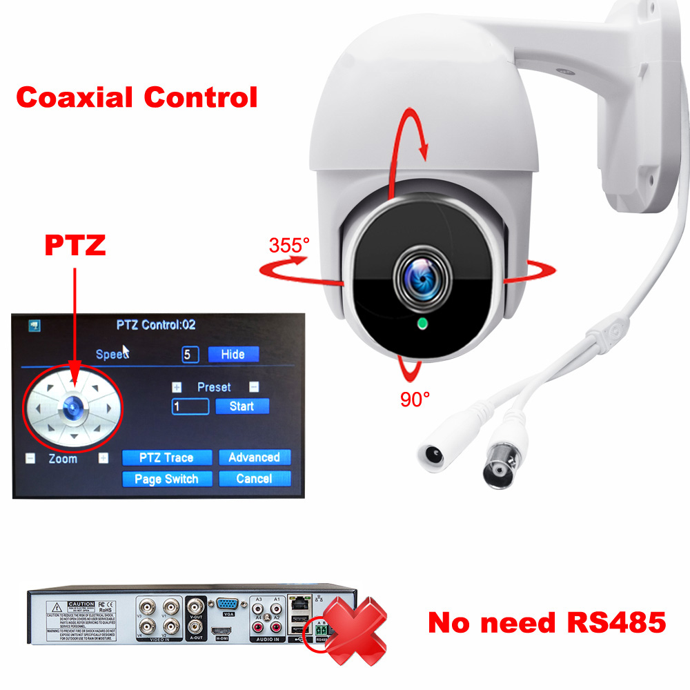 Outdoor PTZ Camera AHD 2.0MP 1080P CCTV Analog Camera Speed Dome Security System Waterproof Surveill