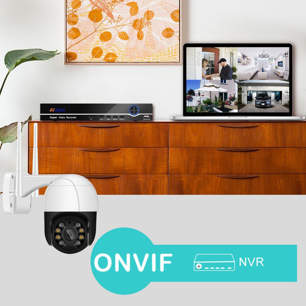 5MP PTZ Wifi IP Camera CCTV Outdoor PTZ 4X Zoom Wireless Camera P2P Audio Security