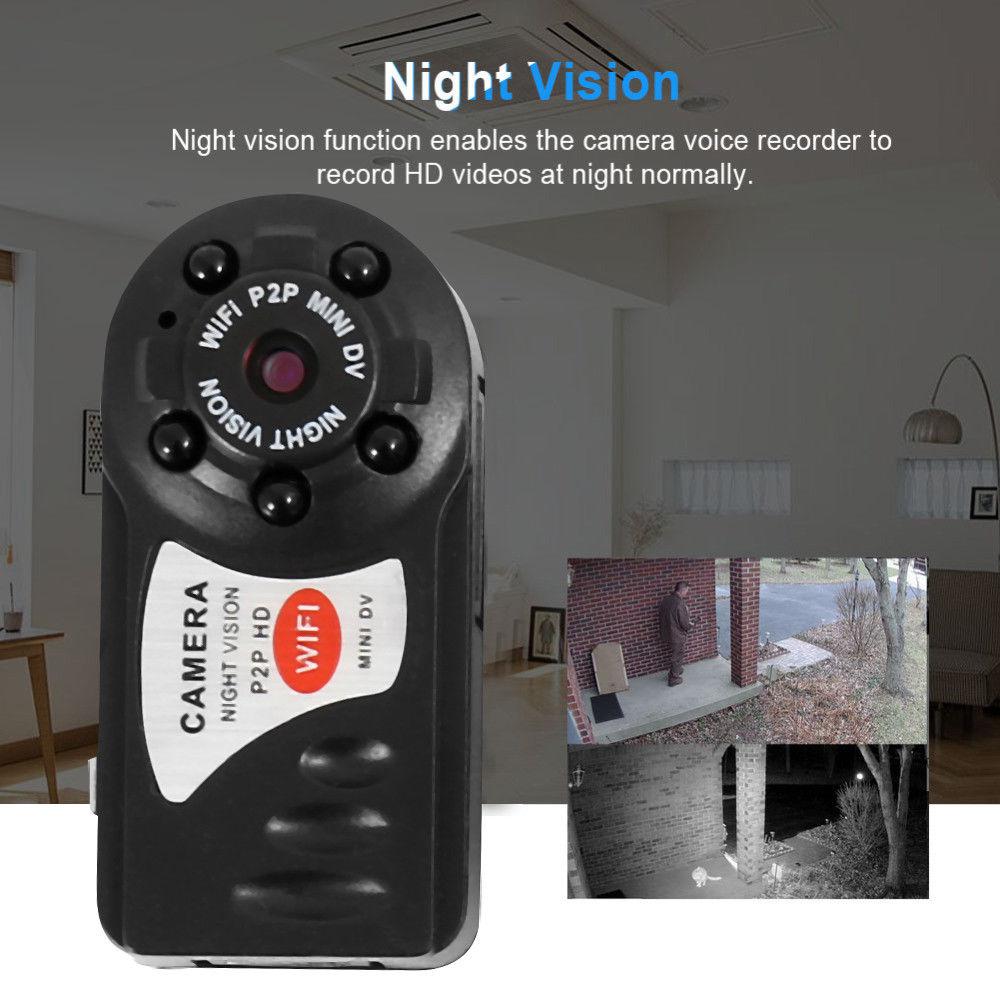 Mini WIFI Camera 720P HD Wireless DV DVR IR Night Vision Cam Recorder Security Surveillance SPY Cam