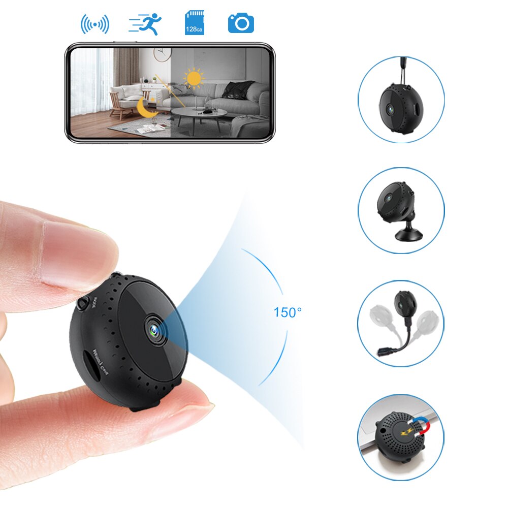 smart Mini Wifi Camera Action Espia Camaras Invisible Night Vision Body IP Camera Car Surveillance