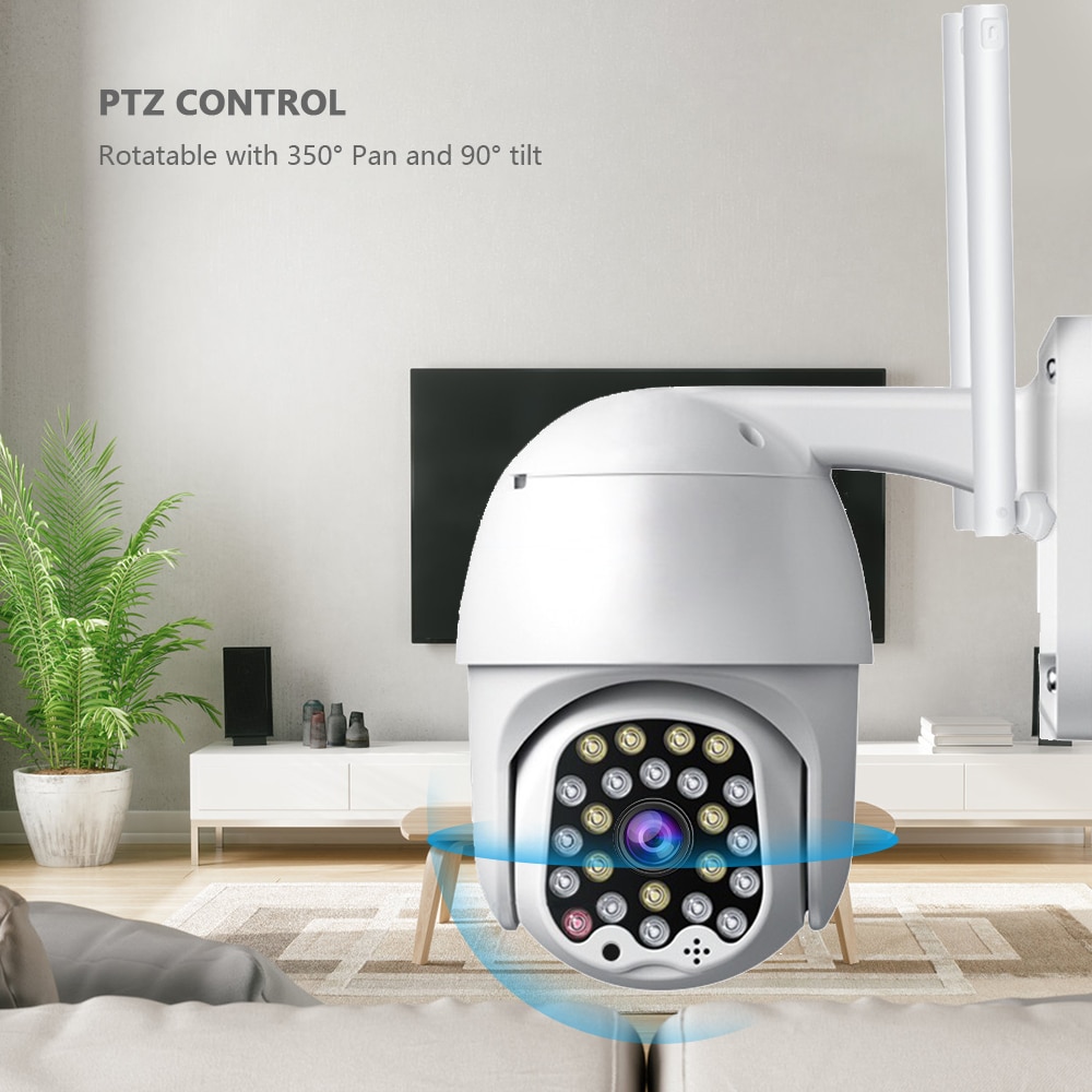 3MP Smart Dome Speed WIFI IP camera CCTV Two-way Audio Full Color Night Vision Outdoor PTZ Waterproo