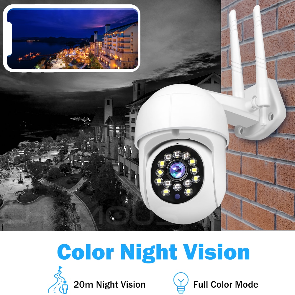 HD Mini CCTV Camera Outdoor Smart Home Security Speed Dome Camera PTZ IR Night Vision
