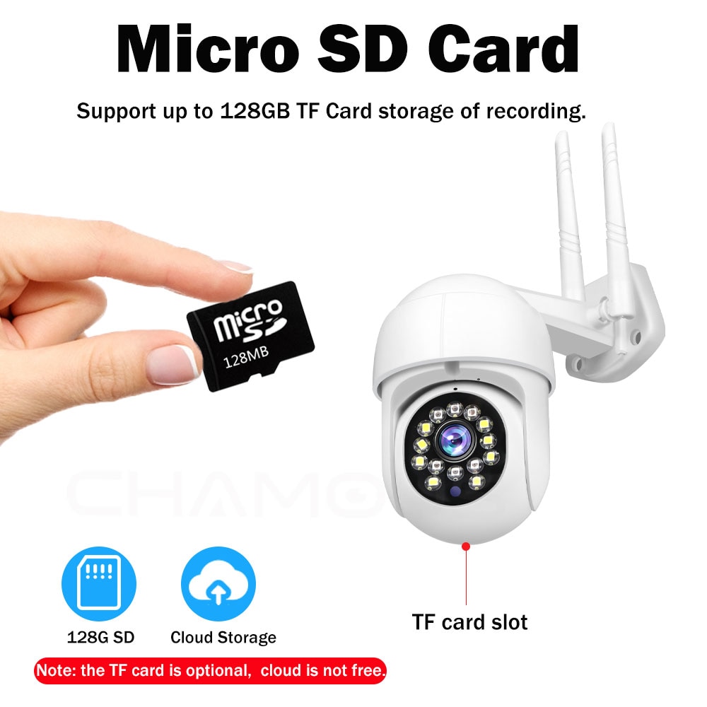 HD Mini CCTV Camera Outdoor Smart Home Security Speed Dome Camera PTZ IR Night Vision