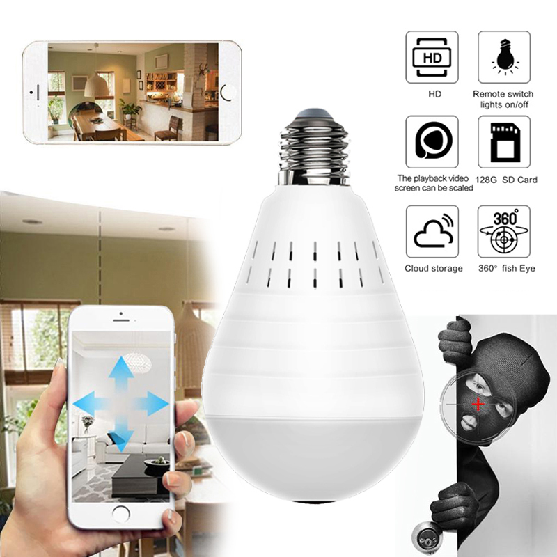 LED&amp;IR Night Vison Home Security IP Camera Two Way Audio Wireless Mini CCTV Camera 360 Degree cam