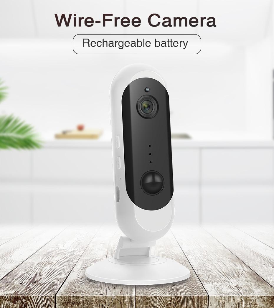 Wide Angle HD 1080P Rechargeable WIFI Outdoor IP Camera CCTV Baby Monitor 2.4G WiFi Intercom