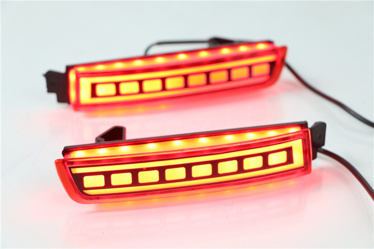 2pcs For Infiniti for Nissan Tail Rear Bumper Reflector Light Lamp Stop Fog Brake Light
