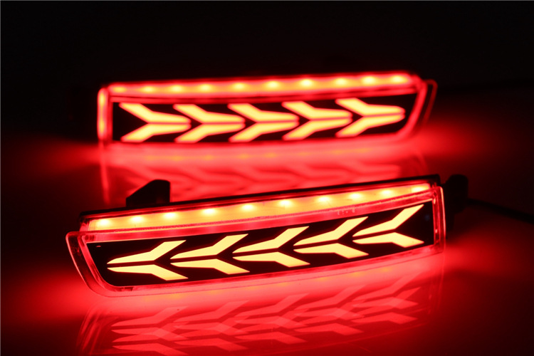 2pcs For Infiniti for Nissan Tail Rear Bumper Reflector Light Lamp Stop Fog Brake Light