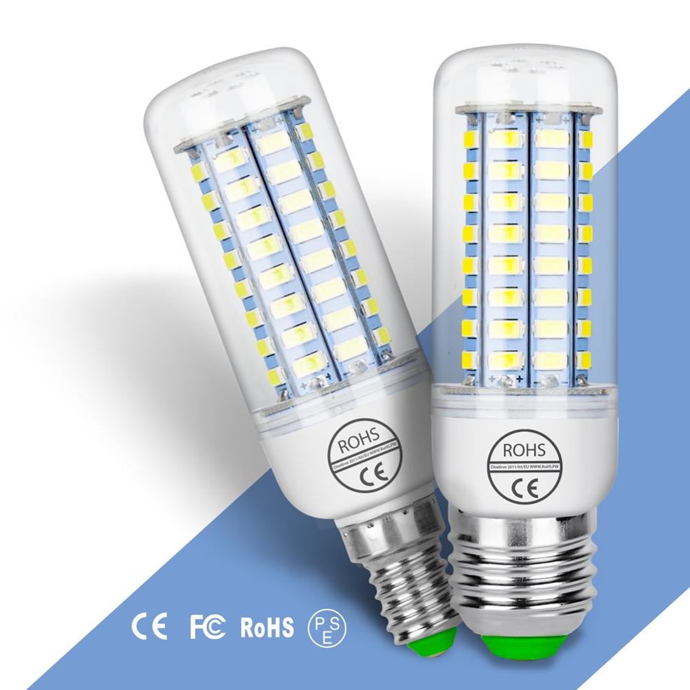 220V E14 Corn Lamp Candle GU10 LED Lamp Lampada LED Light For Home 5730 Chandelier Light