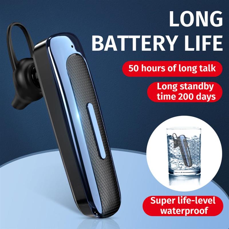 Bluetooth Earphone In-ear 5.0 Single Mini invisible Earbud Hands Free Call Stereo Music Headset wit