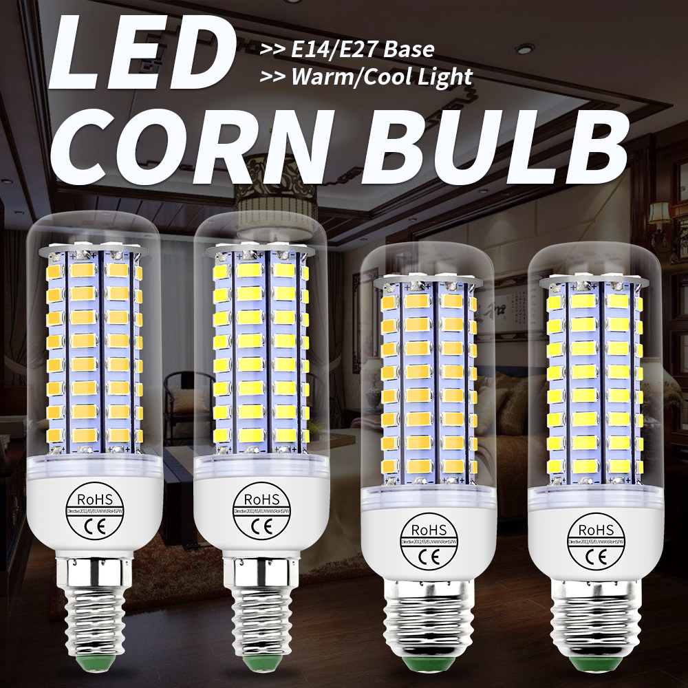 Indoor Chandelier LED Corn Bulb Home LED Light E14 Energy Saving Lamp B22 Spotlight G9 Candle Lamps