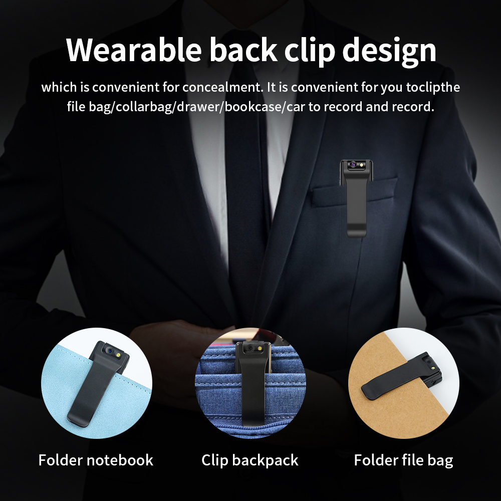 Flashlight Micro Cam Magnetic Body Camera Motion Detection Snapshot Loop Recording Camcorder
