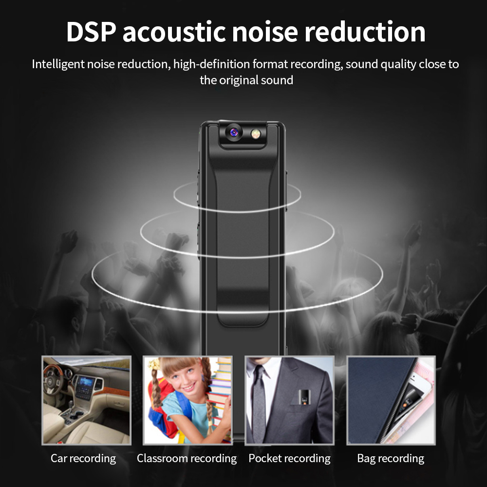 Flashlight Micro Cam Magnetic Body Camera Motion Detection Snapshot Loop Recording Camcorder