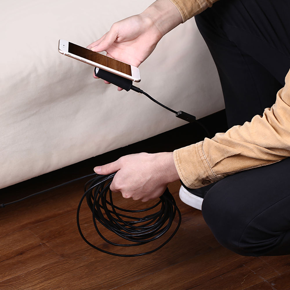 5.5mm Endoscope Camera Hard Cable IP68 Waterproof Inspection Borescope Camera