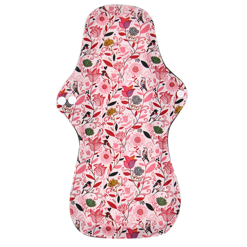 1pc Printed Night Use Washable Menstrual Pads reathable Women Reusable Bamboo