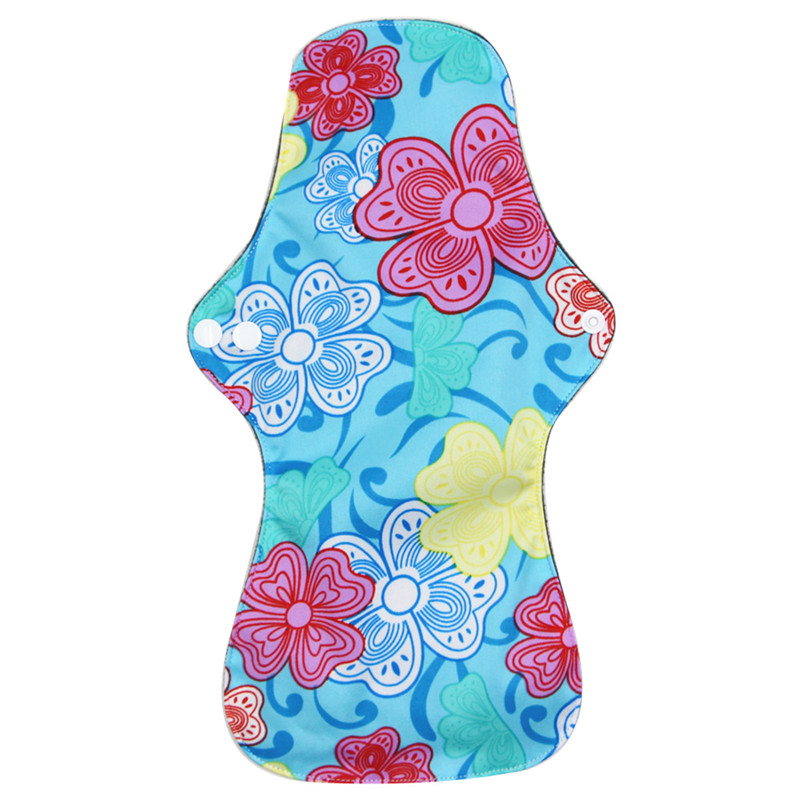 1pc Printed Night Use Washable Menstrual Pads reathable Women Reusable Bamboo