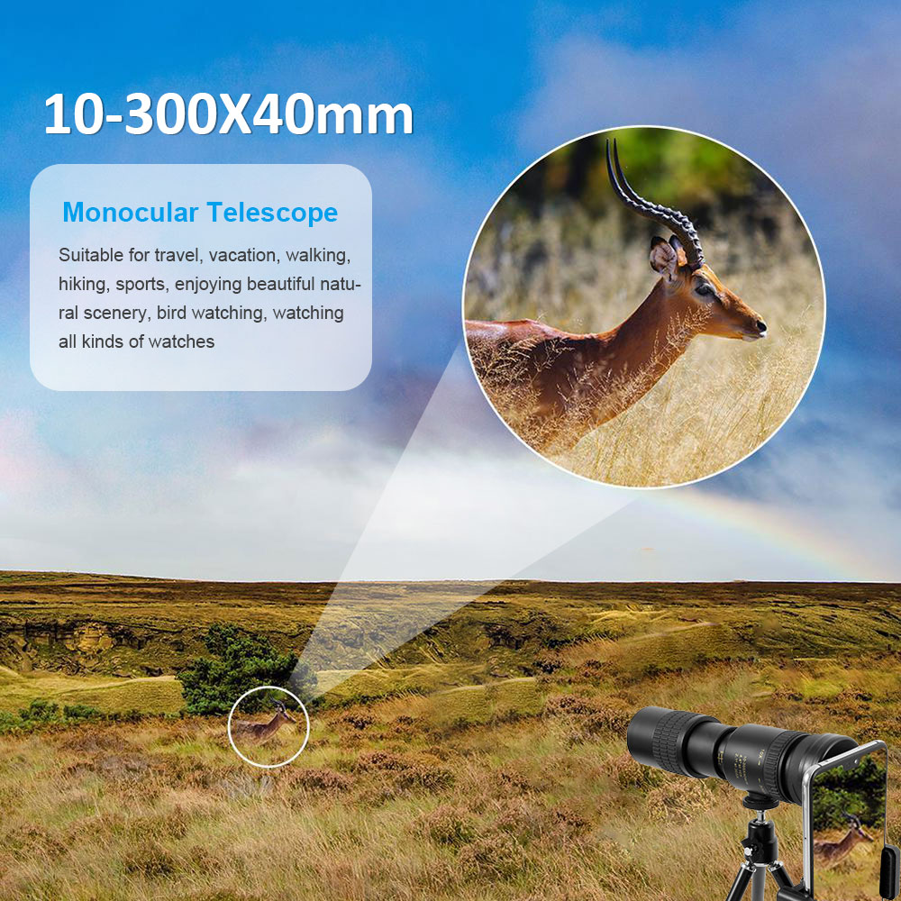 Phone Camera Telescope Zoom Telescope Portable Zoom Phone Camera Monocular Telescope Waterproof