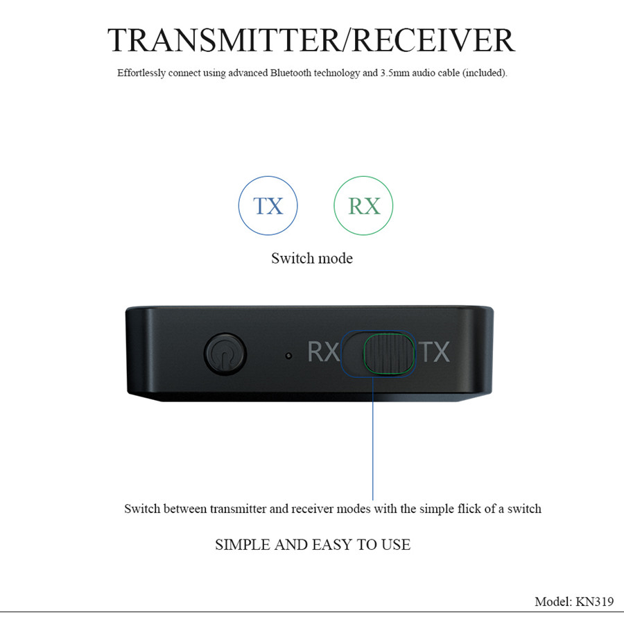 Bluetooth 5.0 Audio Receiver Transmitter AUX RCA 3.5MM 3.5 Jack USB Music Stereo Wireless Adapters