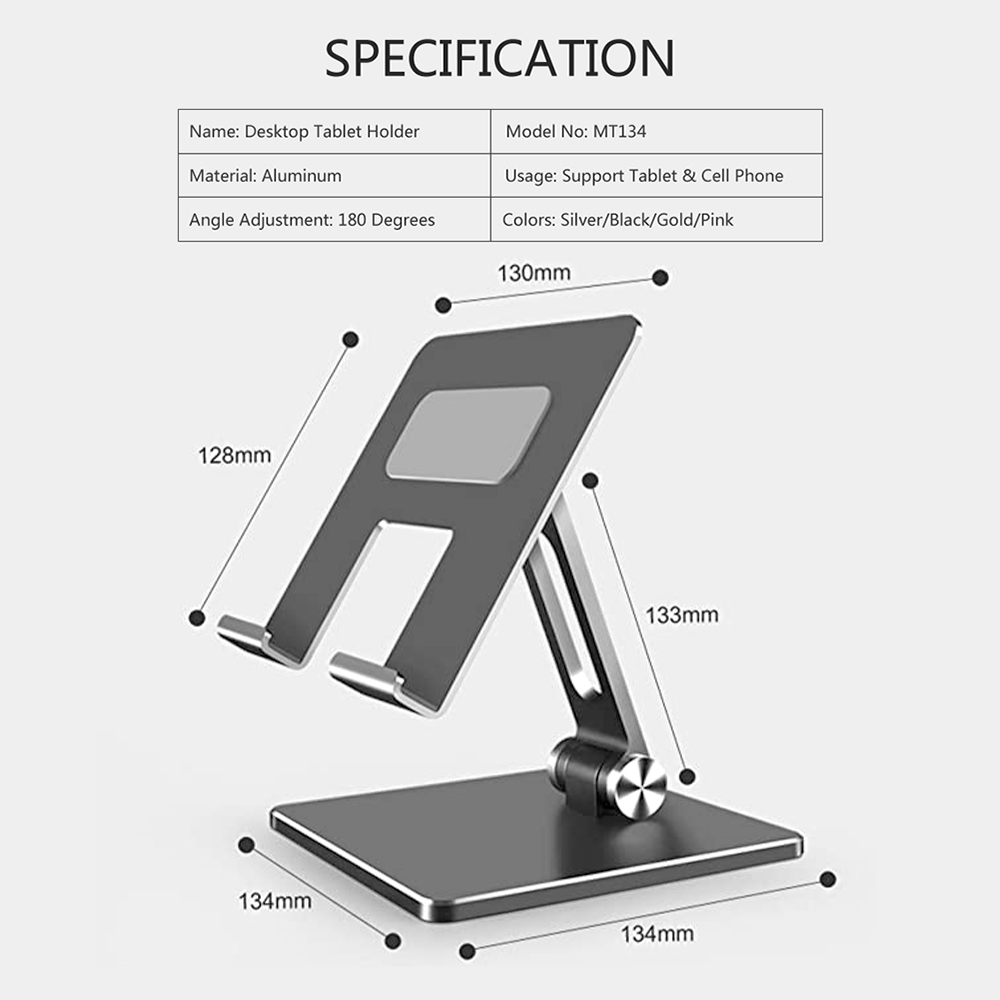 Foldable Holder Portable Tablet Stand Folding Table Bracket