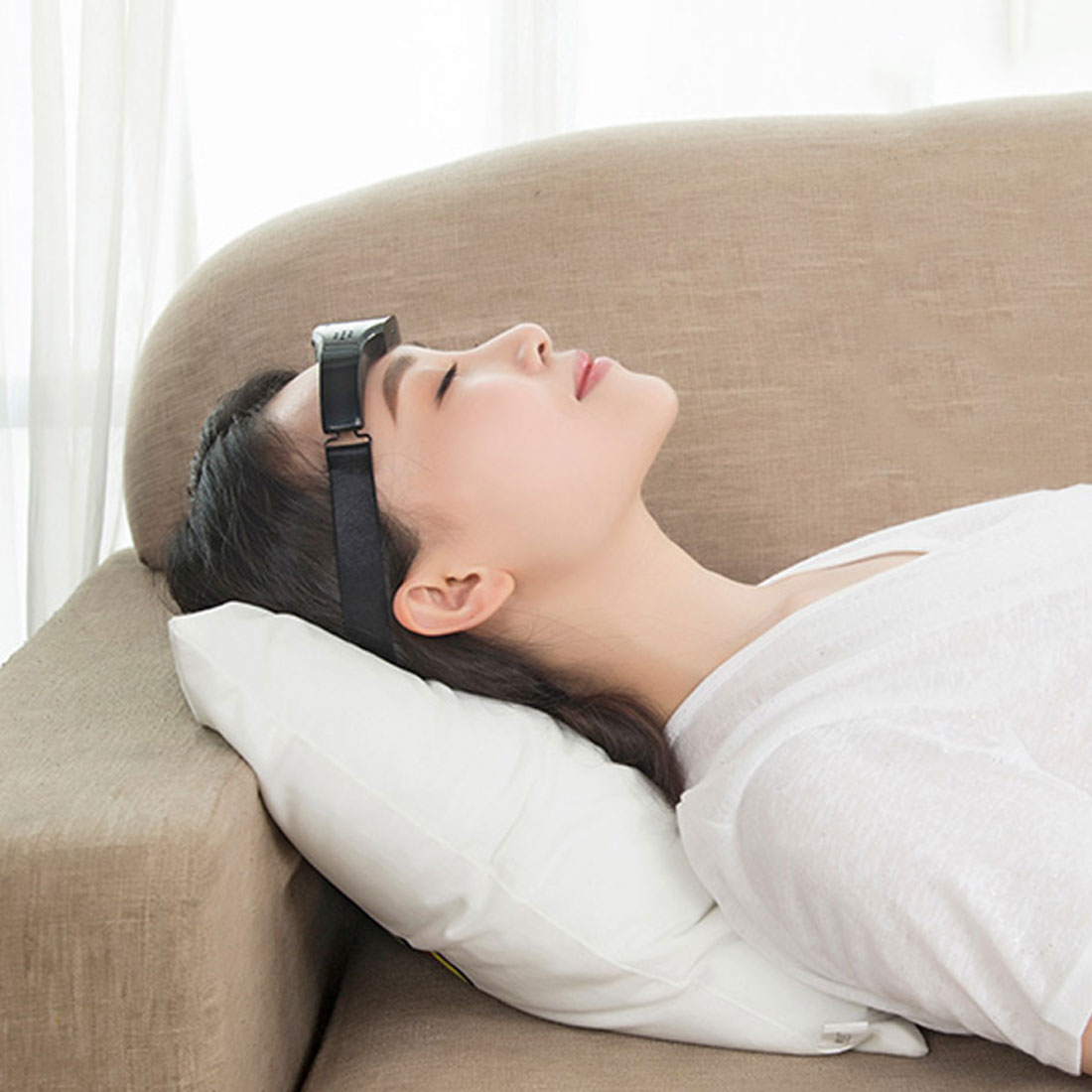 Rechargable Sleep Monitor Migraine Electric Head Massager Instrument Relief Massager Therapy