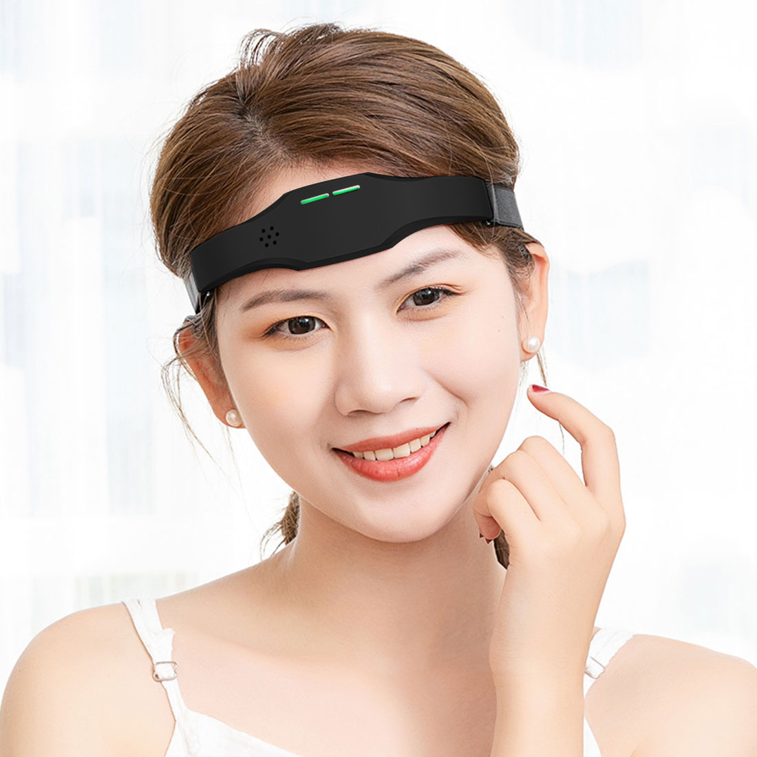 Rechargable Sleep Monitor Migraine Electric Head Massager Instrument Relief Massager Therapy