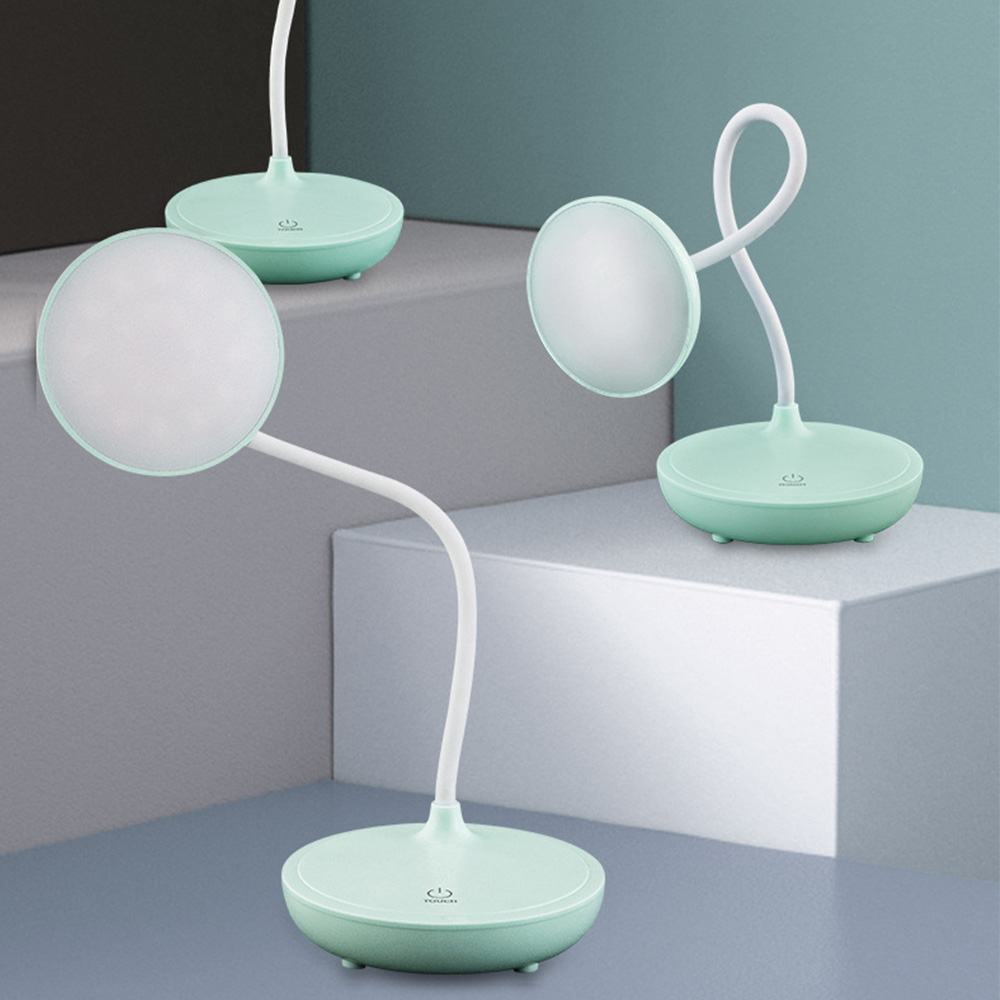 Flexo Table Lamp LED Desk Lamp Touch Dimming Flexible Study Lamps Desktop USB Reading Night Light