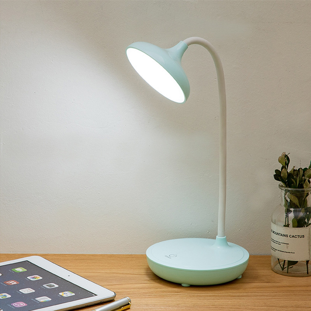 Flexo Table Lamp LED Desk Lamp Touch Dimming Flexible Study Lamps Desktop USB Reading Night Light