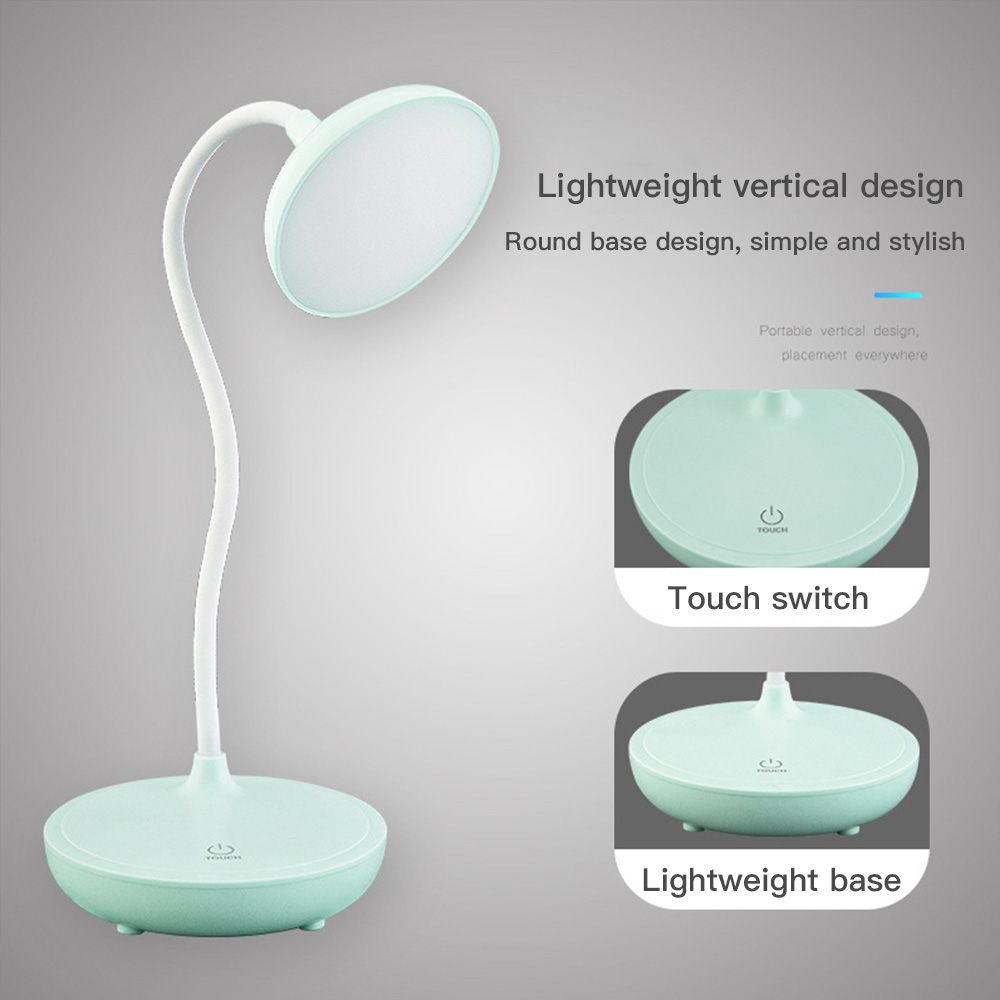 Flexo Table Lamp LED Desk Lamp Touch Dimming Flexible Study Lamps Desktop USB Reading Night Light