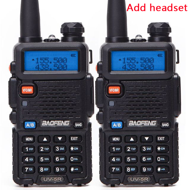 Portable Walkie Talkie Pofung UV-5R 5W VHF/UHF Radio Dual Band Two Way Radio UV 5r CB Radio