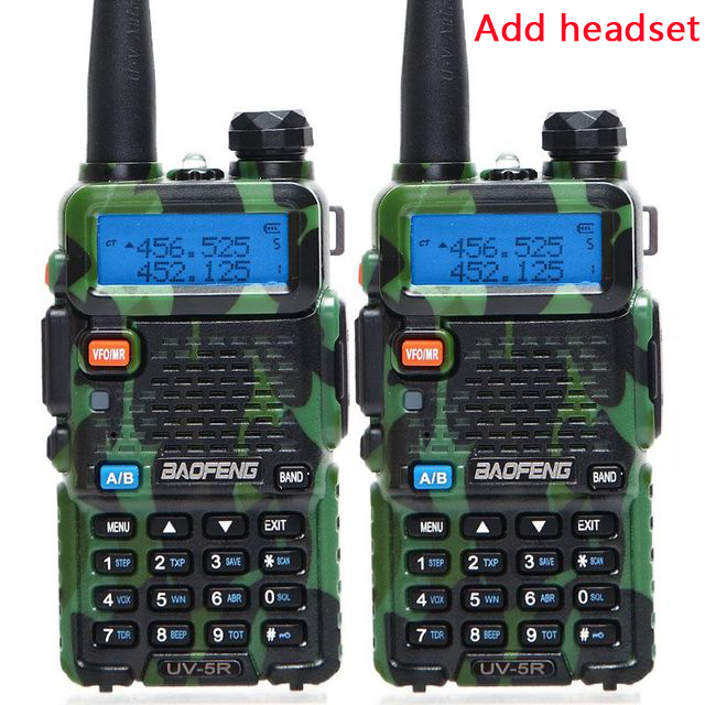 Portable Walkie Talkie Pofung UV-5R 5W VHF/UHF Radio Dual Band Two Way Radio UV 5r CB Radio
