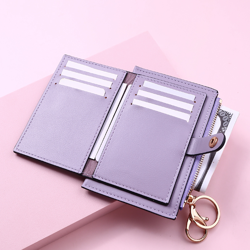 2021 New Fashion Weave Women Wallet Leather Coin Purse Money Clip Wallet Clutch Card Bag Holder