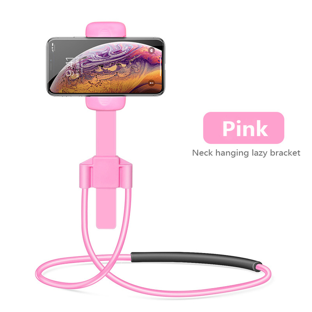 New Flexible Mobile Phone Holder Tablet Holder Hanging Neck Lazy Necklace Bracket Bed 360 Degree Phones Tablet Holder Stand