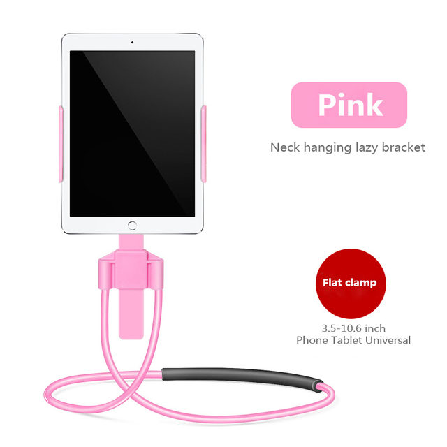 New Flexible Mobile Phone Holder Tablet Holder Hanging Neck Lazy Necklace Bracket Bed 360 Degree Phones Tablet Holder Stand