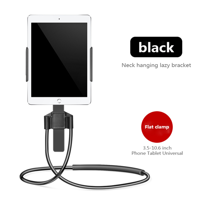 New Flexible Mobile Phone Holder Tablet Holder Hanging Neck Lazy Necklace Bracket Bed 360 Degree Phones Tablet Holder Stand