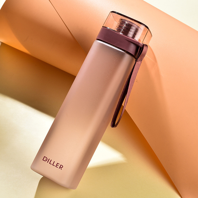 Water Bottle Portable Sports Travel Straight Drink Bottle Water Leakproof Outdoor Plastic Hot Drink Kitchen Supplies