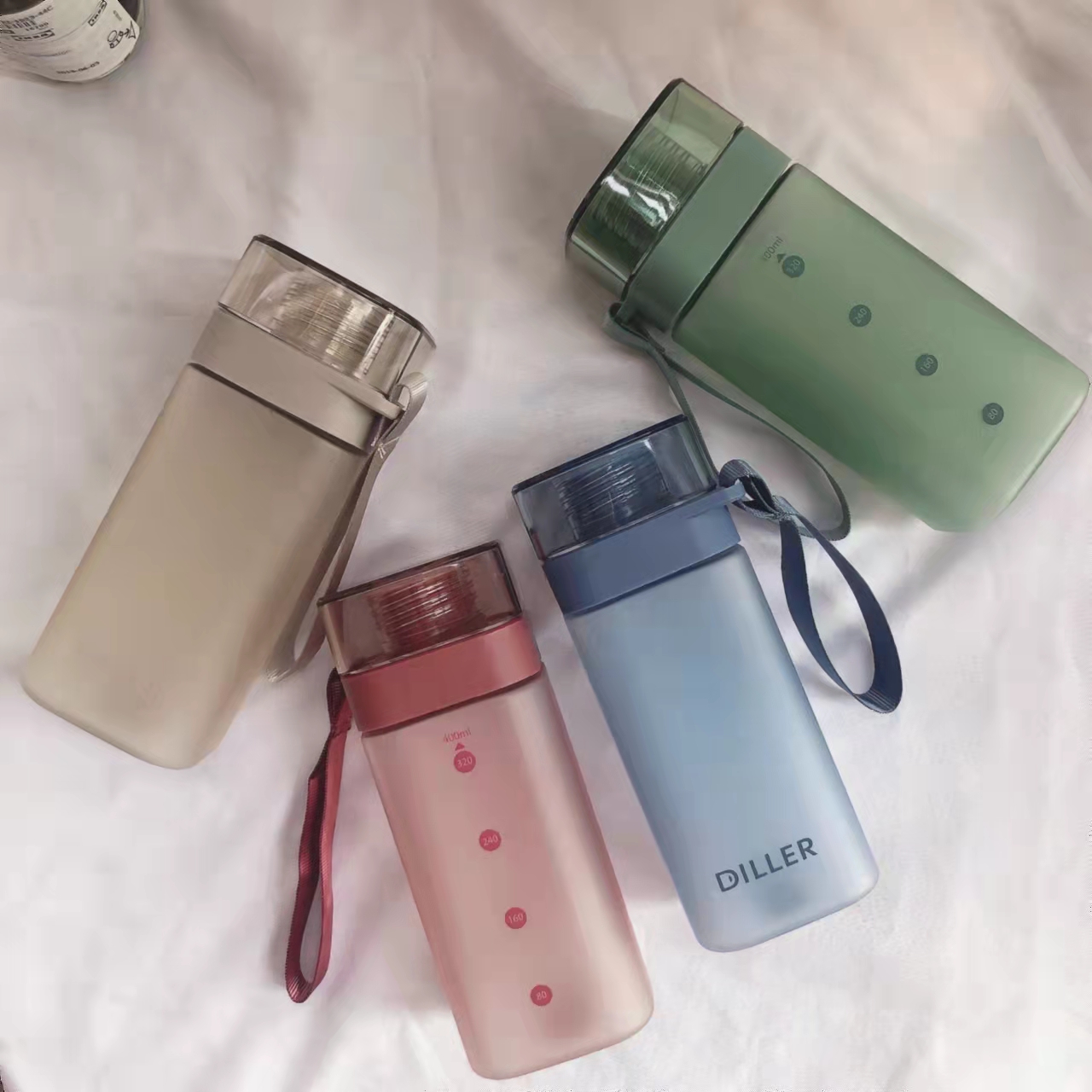 Water Bottle Portable Sports Travel Straight Drink Bottle Water Leakproof Outdoor Plastic Hot Drink Kitchen Supplies
