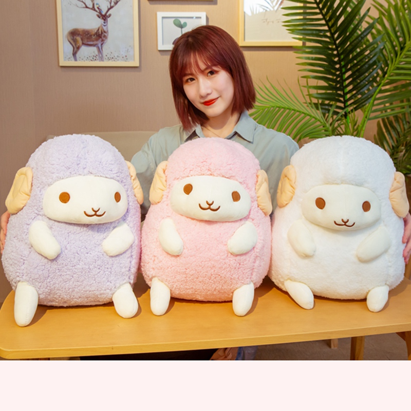 30cm Kawaii Sheep Plush Toys Sofa Decor Super Soft Cute Animals Pillow Stuffed Baby Cartoon Doll for Kids Girls Birthday Gift