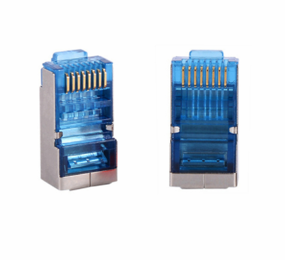 Rj45 Connector Cat6 Network Connector Rj45 Jack Plug Metal Shielded Modular Jack Terminals for Cat6 Cat5e