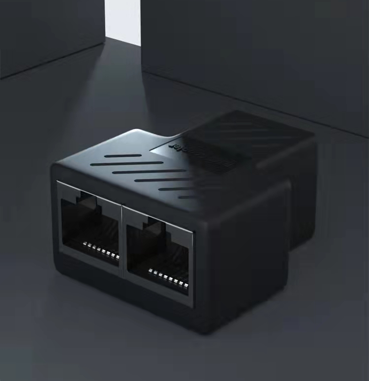 RJ45 LAN Ethernet Network RJ45 Cable Port Network Cable Splitter Extender Plug Adapter Connector Network Tee Head