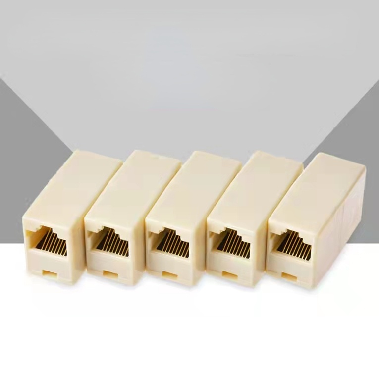 RJ45 High Quality Network Ethernet Dual Straight Head Lan Cable Joiner Coupler Extender Network Cable Connector
