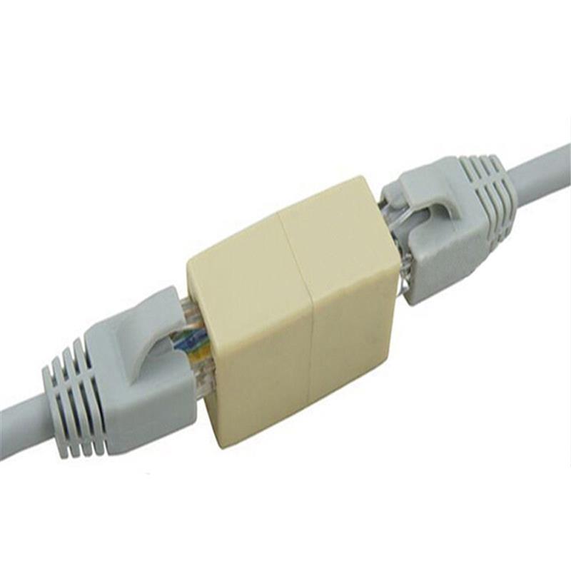 RJ45 High Quality Network Ethernet Dual Straight Head Lan Cable Joiner Coupler Extender Network Cable Connector