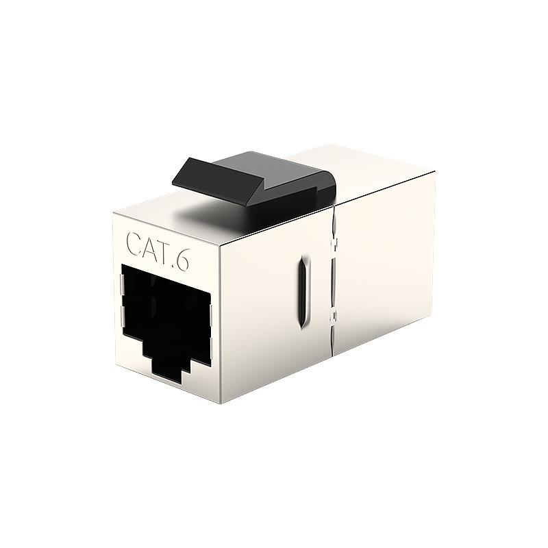 Cat6 Keystone Adapter Female Inline Coupler Network FTP STP Cable RJ45 Extension Connector For Face Plate Blank Patch Panel