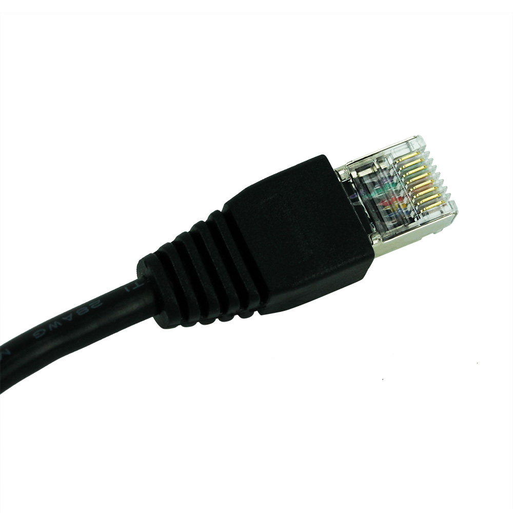 RJ45 1 Male to 2 Female Socket Port LAN Ethernet Network Splitter Y Stable Transmission Easy Adapter Cable