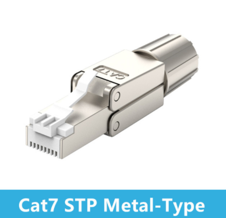 RJ45 Connector Unshield Shielded Field Cat6 Cat6A Cat7 Termination Plug For 23AWG Computer Network Ethernet LAN Wire