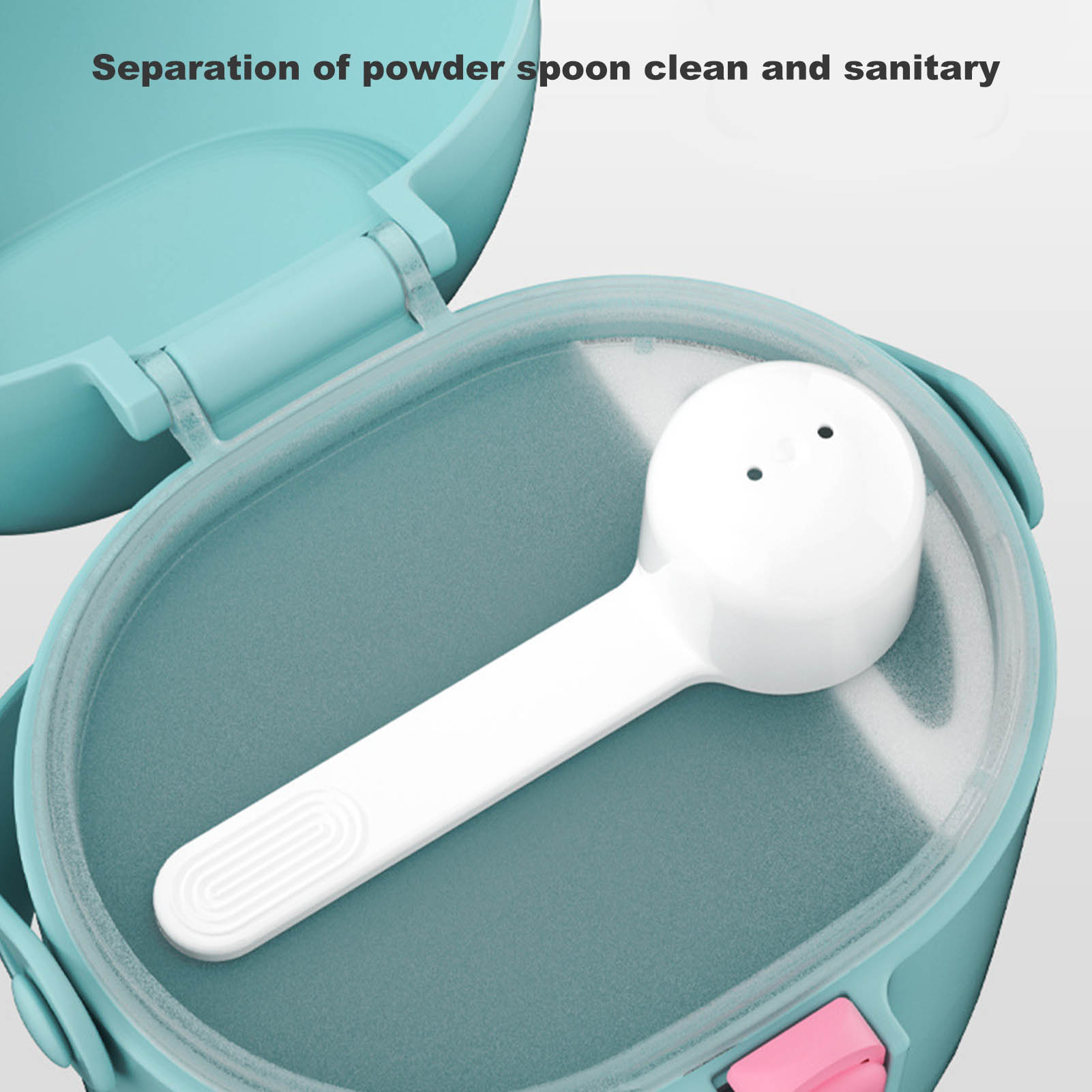 1PC New Milk Powder Storage Box With Spoon Portable Baby Food Snacks Container Newborn Milk Powder Case Feeding Accessories