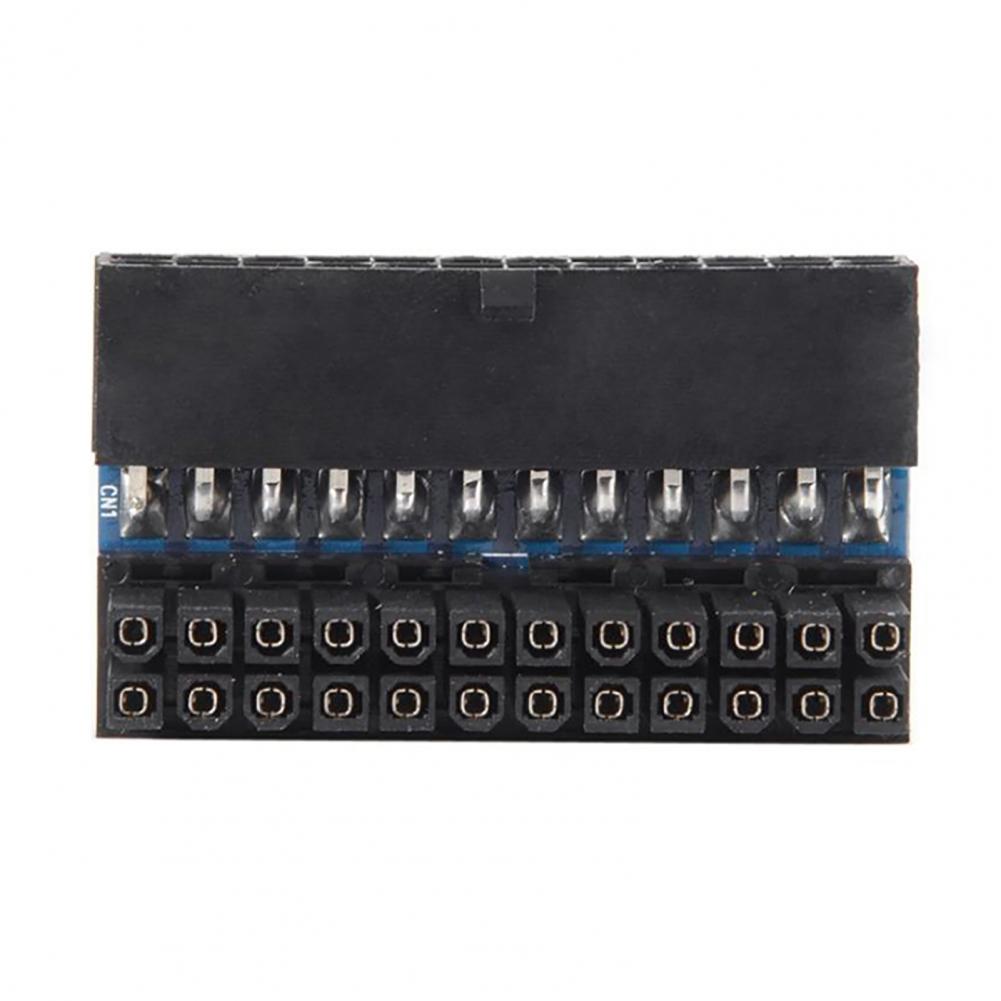 90 Degree 24 Pin Motherboard Connector Black Motherboard Power Connector Wear-resistant   for Desktop