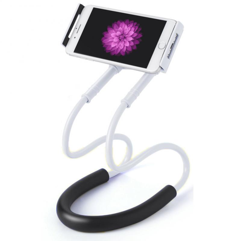 Lazyer Neck Phone Holder With Pendant Neck Adjustable Phone Holder For IPhone Xiaomi Flexible Waist Hanging Phone Bracket Stand