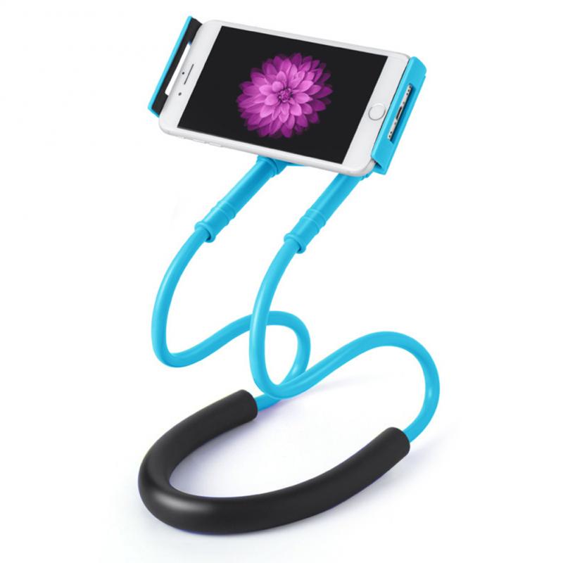 Lazyer Neck Phone Holder With Pendant Neck Adjustable Phone Holder For IPhone Xiaomi Flexible Waist Hanging Phone Bracket Stand